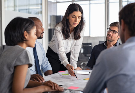 people having a meeting