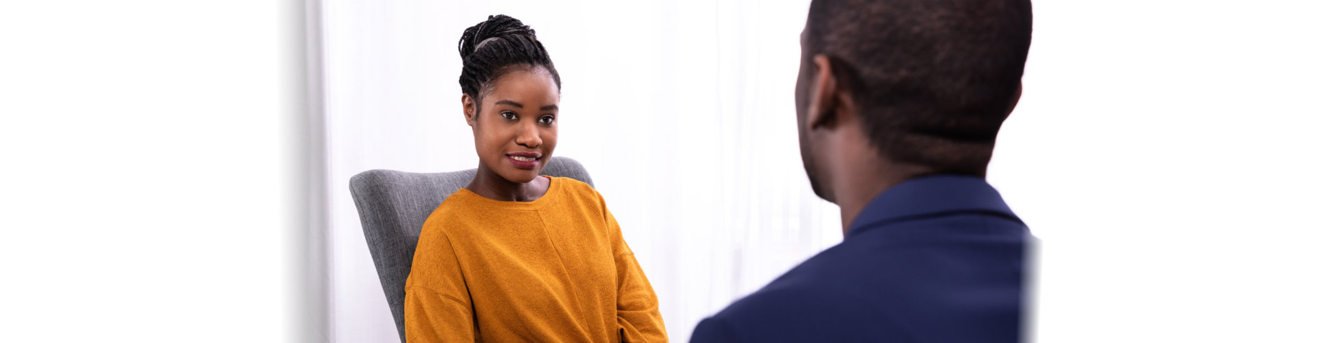 Woman Visiting Psychologist To Treat Depression